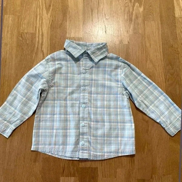 Camisa de mangas compridas xadrez para menino Kimbaloo 24 meses - Bom estado – photo 2